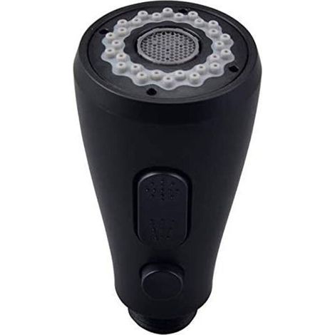 Douchette Robinet Cuisine 1 Jets Tête de Douche Remplacement Douchette pour Mitigeur Cuisine (peint en noir) (1/5)
