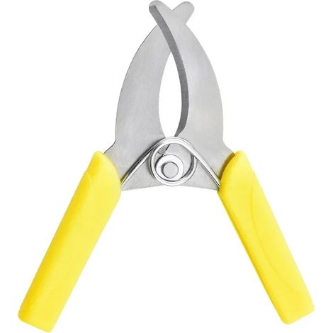 Sécateur pour verger, utilisé pour la taille des branches, le greffage, etc., en acier inoxydable avec une poignée antidérapante. (1/5)