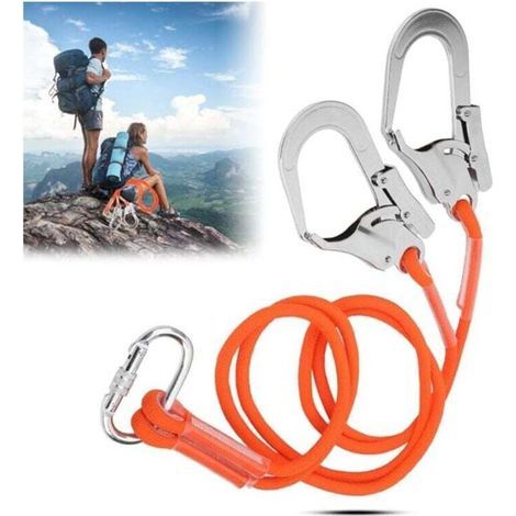 Ceinture De SéCurité , Cordon De SéCurité , Harnais De Protection LanièRe Ceinture De Travail à Haute Altitude Avec Crochet En Acier (1.6m) (1/3)