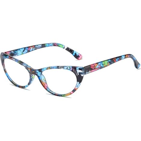 Lunettes de lecture œil de chat avec verres correcteurs plus quatre dioptries pour presbytie aide à la lecture confortable