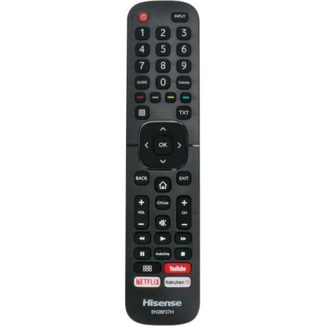 Télécommande Lcd Led - Pour Smart Tv 4K - Compatible Hisense H50AE6030 H50A6140 H58AE6000 H55AE6000 H43A6140 H43AE603 - EN2BF27H - 1 Pièce (1/4)