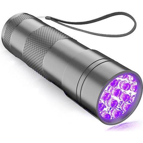 Linterna UV,Detector de orina ultravioleta,Luz negra LED,Linterna de luz negra,Linterna de luz UV,billetes falsos y otras manchas,395 nm,Negro (1/5)