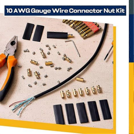 Set mit 15 Verbindungsverbindern für Erdkabel, geeignet für Kabel mit einem Querschnitt von weniger als 12 AWG und einem maximalen Strom von 60 A. (1/5)