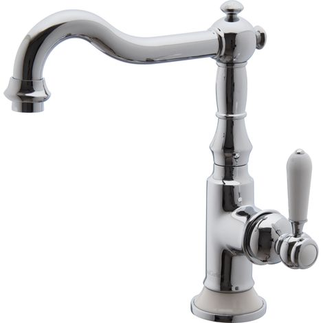 PaulGurkes Nostalgie Waschtischarmatur Keramik Wasserhahn Küchenarmatur Retro (1/3)