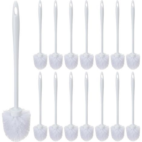 15-teiliges Set – 36 cm (14,2 Zoll) lange Toilettenbürste – Hochleistungs-Profi-WC-Reiniger – Reinigungsgitter für Badezimmer (1/5)