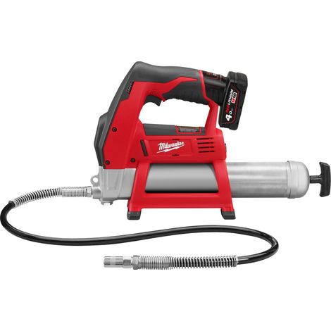 Milwaukee- Pompe à graisse MILWAUKEE M12 GG-401B - 12V 4.0Ah + Batterie, chargeur - 4933441675