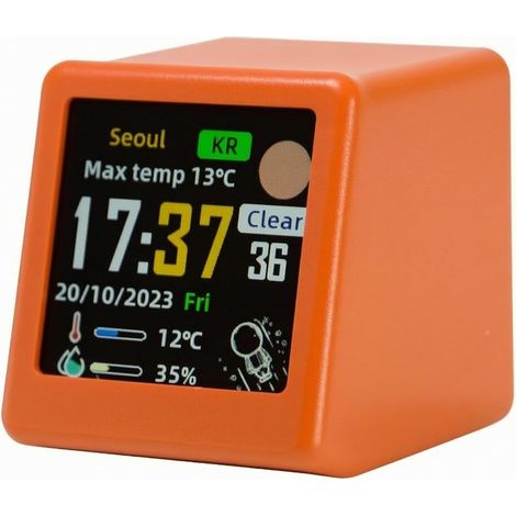 Wetterstations-Display, Orange (1/5)