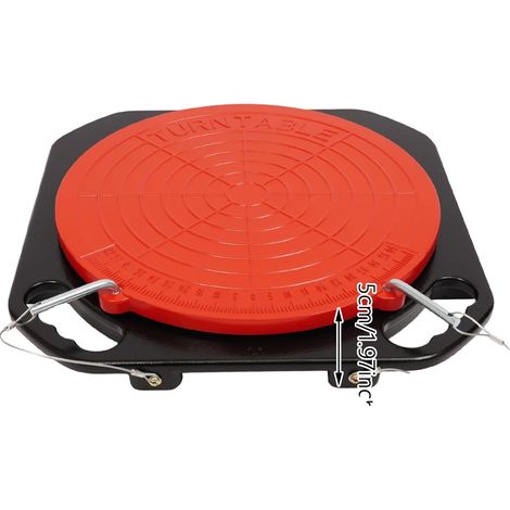 Placas giratorias para alineación de ruedas, rotación de 360°, no requiere montaje, color rojo. (1/2)