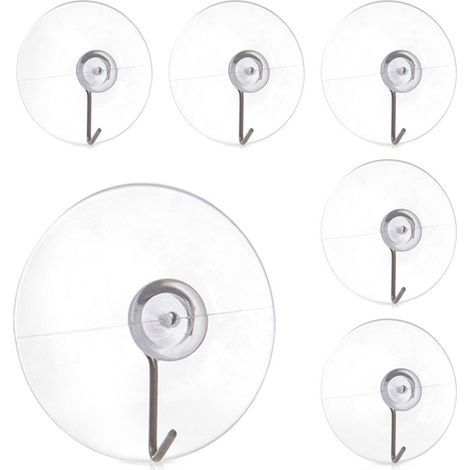 6 ganci a ventosa per appendere asciugamani in cucina o in bagno. (1/3)