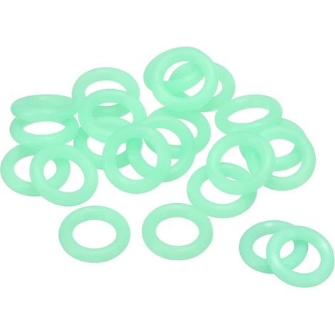 50pcs - Joint torique - Anneau de montage léger - Silicones - Waarschuwingsring pour la visibilité - Envoyé pour buitenkampeerpikes - Groen (1/5)