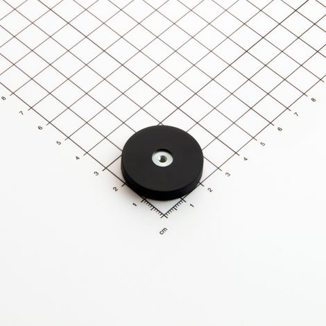 Magna-C Gummiertes Magnetsystem Ø32x7mm mit Innengewinde (1/3)