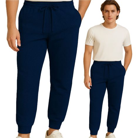 Bequeme Herren-Jogginghose für den Alltag, blau (1/5)