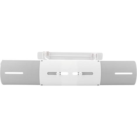 Déflecteur d'air climatisation rétractable Gris ABS 11,2x54-69,8cm réglable sans perçage (1/4)