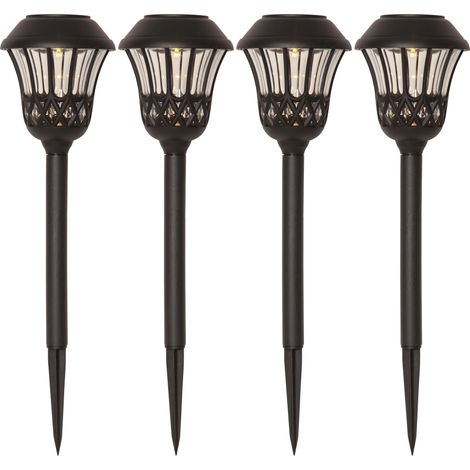 Star Trading Lace Lot de 4 lampes solaires de jardin avec capteur crépusculaire (1/5)