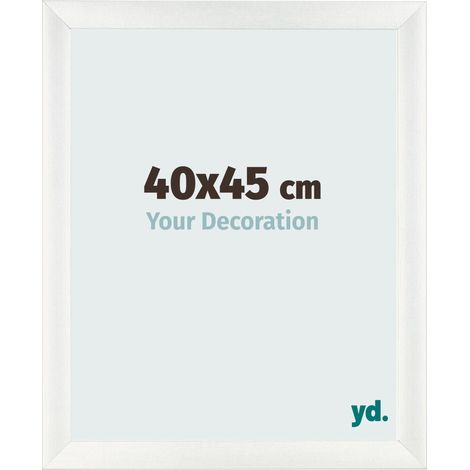 yd. - Cadre photo 40x45 - Blanc Patine - MDF - Pisa (1/5)