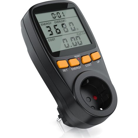 Brandson - digitales Energiekostenmessgerät - Strommessgerät, Energiekosten Anzeige - Stromzähler Steckdose - 3680W - Energiemessgerät (1/5)