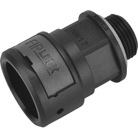 Fränkische Anschlussverschraubung Kunststoff ASPA-17M20PB schwarz 10 Stk