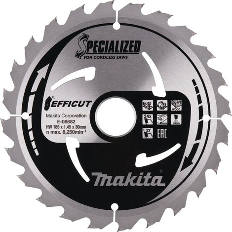 MAKITA E-08682 Specialized cordless saws 185mm x 30mm x 24T