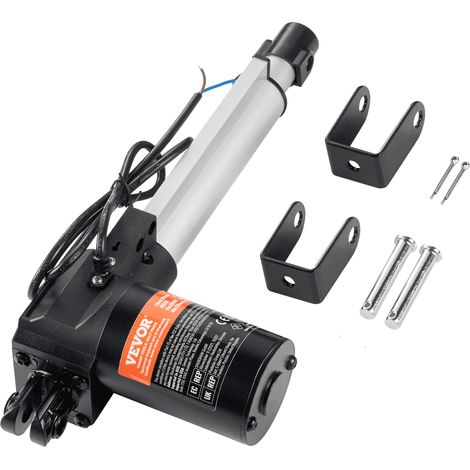 Actionneur Linéaire 12 V, Actionneur de Mouvement Linéaire Robuste 150 mm 6000 N 5 mm/s avec Support de Montage et Protection IP44 pour Portes Électriques, Machines Industrielles, Navires, Cargo (1/5)