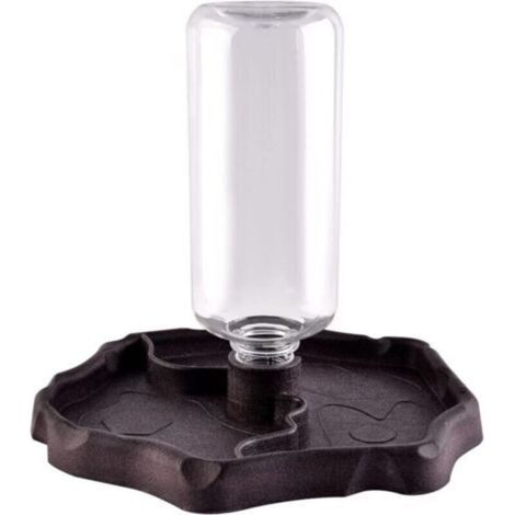 Fontaine à boire pour animaux de compagnie, fontaine à boire automatique 2 en 1 anti-éclaboussures tortue lézard reptile