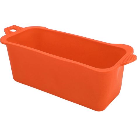 Wiederverwendbarer, auslaufsicherer Silikon-Fettauffangbeutel für Grill, Camping und mehr – Orange (1/5)