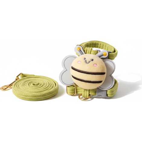 Filiyano-Harnais et laisse anti-fugue pour chat, harnais mignon en forme d'abeille pour petits chats et chiens, vert (1/3)