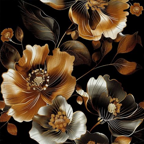 Tela decorativa para exteriores Oxford - Motivo floral I DX5237 (1/5)