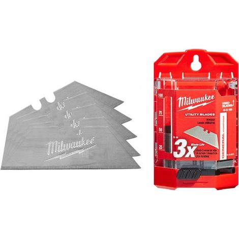 LAMA TRAPEZIO IN CARBURO UNIVERSALE PER RICAMBIO COLTELLINO - PACCO 50PZ MILWAUKEE (1/2)