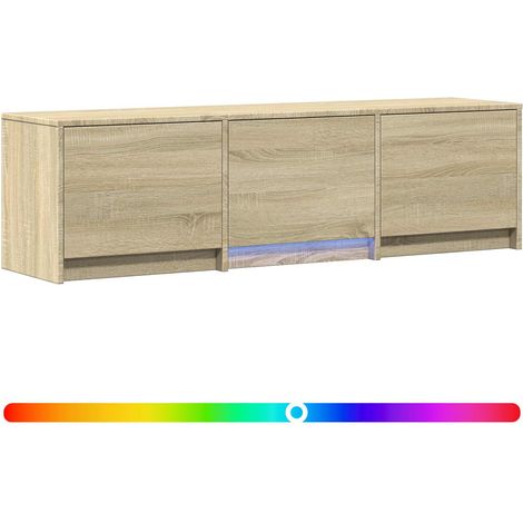 Fernsehschrank mit LED 140 x 34 x 40 cm Sonoma-Eiche vidaXL (1/5)