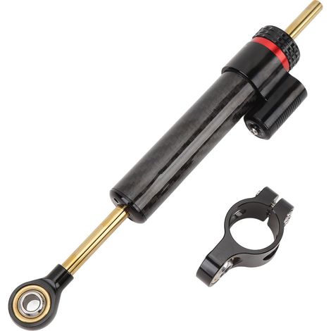 Ortviai Amortisseur de Direction Moto Réglable en Aluminium 6061 – Stabilisateur Universel pour Moto ≥600 cm³