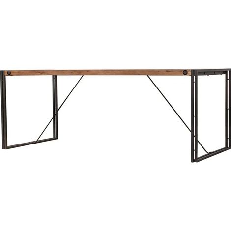 Table de repas 200 cm en bois d'acacia et métal - WORKSHOP (1/5)