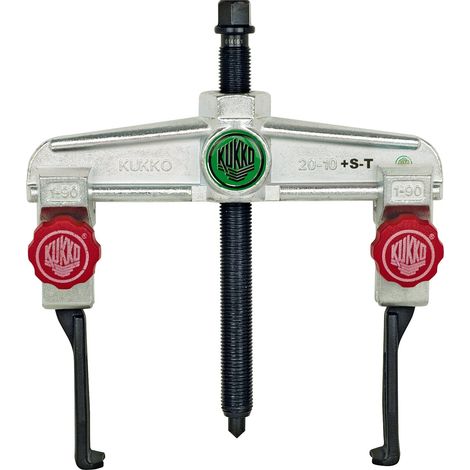 KUKKO 20-1+S - Extracteur de roulement universel à 2 griffes pour espaces étroits avec réglage rapide (90x100 mm) (1/2)