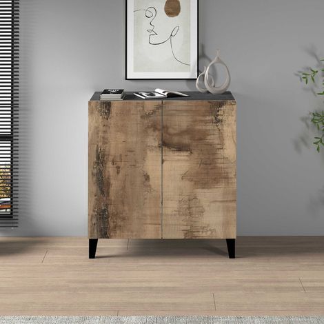 WHOUS Armadio multiuso Easy a 2 ante acero e report 79,20x38x92,5 cm