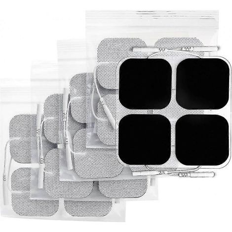 Électrodes TENS 50 x 50 mm, lot de 20, électrodes TENS sans latex de 3e génération avec technologie améliorée