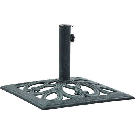 Pied de parasol Socle de parasol - Vert 12 kg 49 cm Fonte BV593031 - BonneVie (1/5)