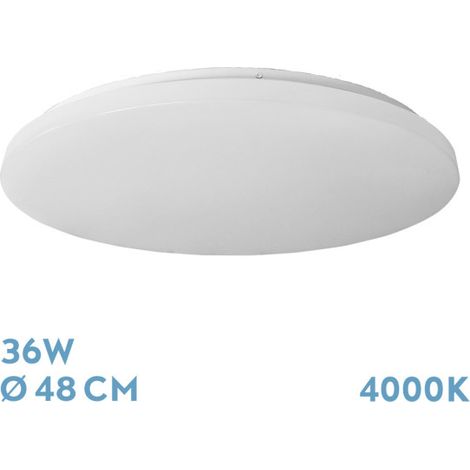 Plafon Led Tadeo Blanco Redondo Luz Neutra