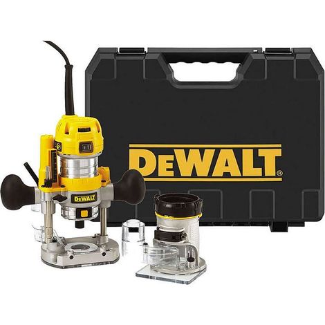 Dewalt D26204K-QS Elettrofresatrice Affindamento Base Fissa 900W 8mm Valigetta