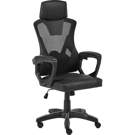 Bürostuhl IGNIS Kunstleder Schwarz
