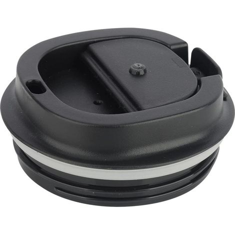 KETIEE Thermobecher Deckel Ersatz rutschfest ABS Silikon 13oz 18oz Schwarz (1/4)