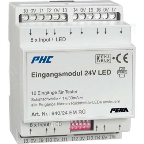 Peha Eingangsmodul 24VDC 16Rückmeld. D 940/24 EM RÜ