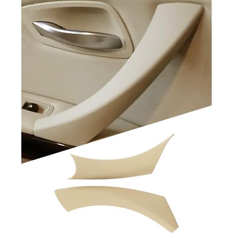 Cache Poignée de Porte Gauche Intérieur E90 pour 320, 328, 330, 335, etc. Série 3 E90 E91 E92 E93 M3 (2005-2012) - Protège les Poignées de Porte d'Origine (Côté Gauche, Beige) (1/5)