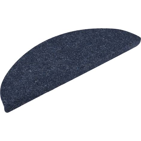 Maison Exclusive - Tappetini per scale autoadesivi 5 pz 56x17x3 cm blu semicircolari