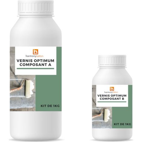 Vernis Optimum® bi composant PU - Kit de 1 kg Mate - Harmony Béton