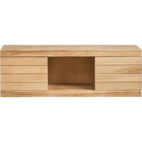 SKLUM Hängendes Badezimmermöbel-Set 120x45 cm aus Teakholz Olyvanna (1/5)