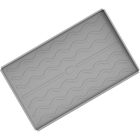 Tapis de barbecue protecteur plancha silicone alimentaire gril extérieur cuisson four micro-ondes 36 gris (1/4)