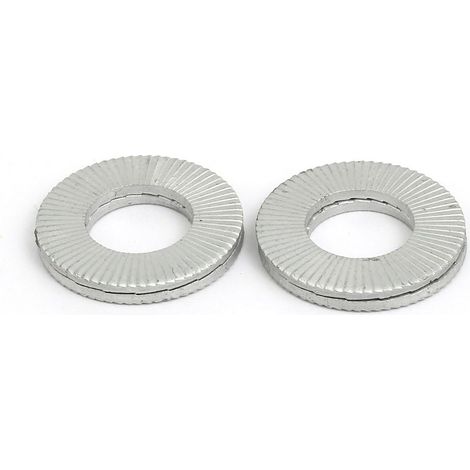 12mm Innendurchmesser Kohlenstoffstahl Keilsicherungsscheibe Silver Ton 4 Stück (1/2)