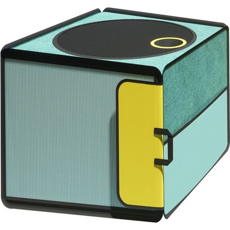 Boîte de séchage de poils d'animaux domestiques, résistante aux déchirures, respirante, pliable, grande capacité, cage de soufflage pour chat et chien, pour la maison et les voyages, vert 52x52x40cm / (1/5)