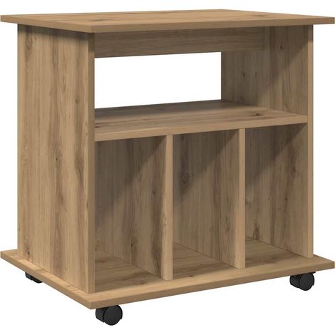 Maison Exclusive - Armario con ruedas madera ingeniería roble art