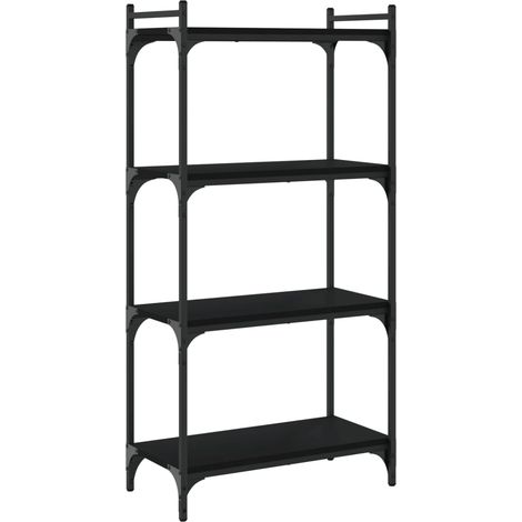 Maison Exclusive - Bücherregal 4 Böden Schwarz 60x30x120 cm Holzw