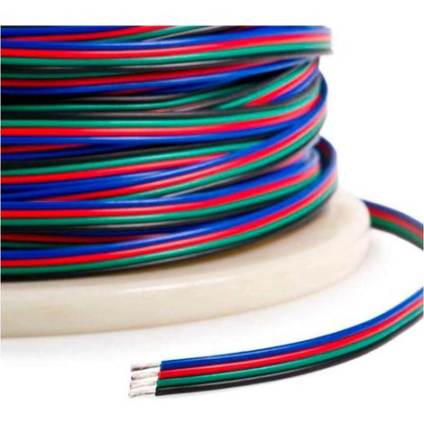 Flachkabel für Led Strip Rgb 4x0,50mm Kabel-rgb-4h
